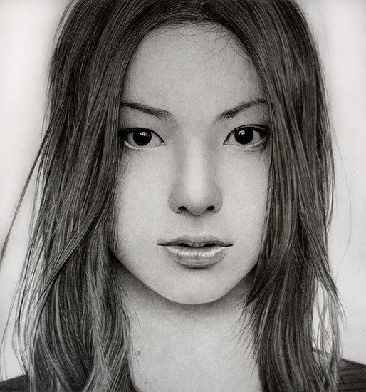 sketch of Chinese girl wap pencilart qoutes & sayings...